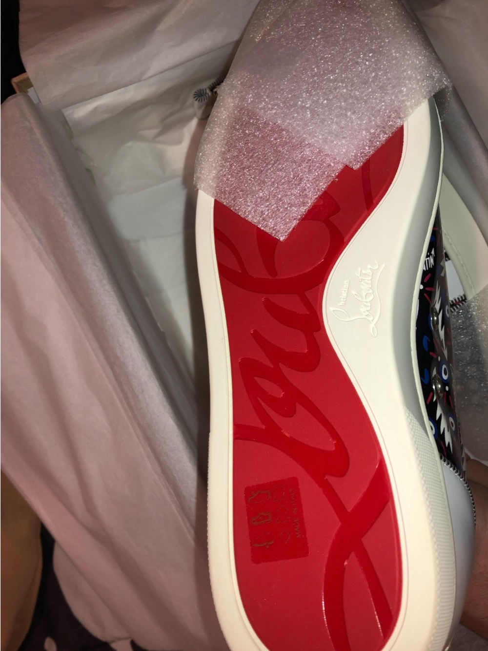 Christian Louboutin Evil Eye Low-Top Sneakers - Picture 2 of 10